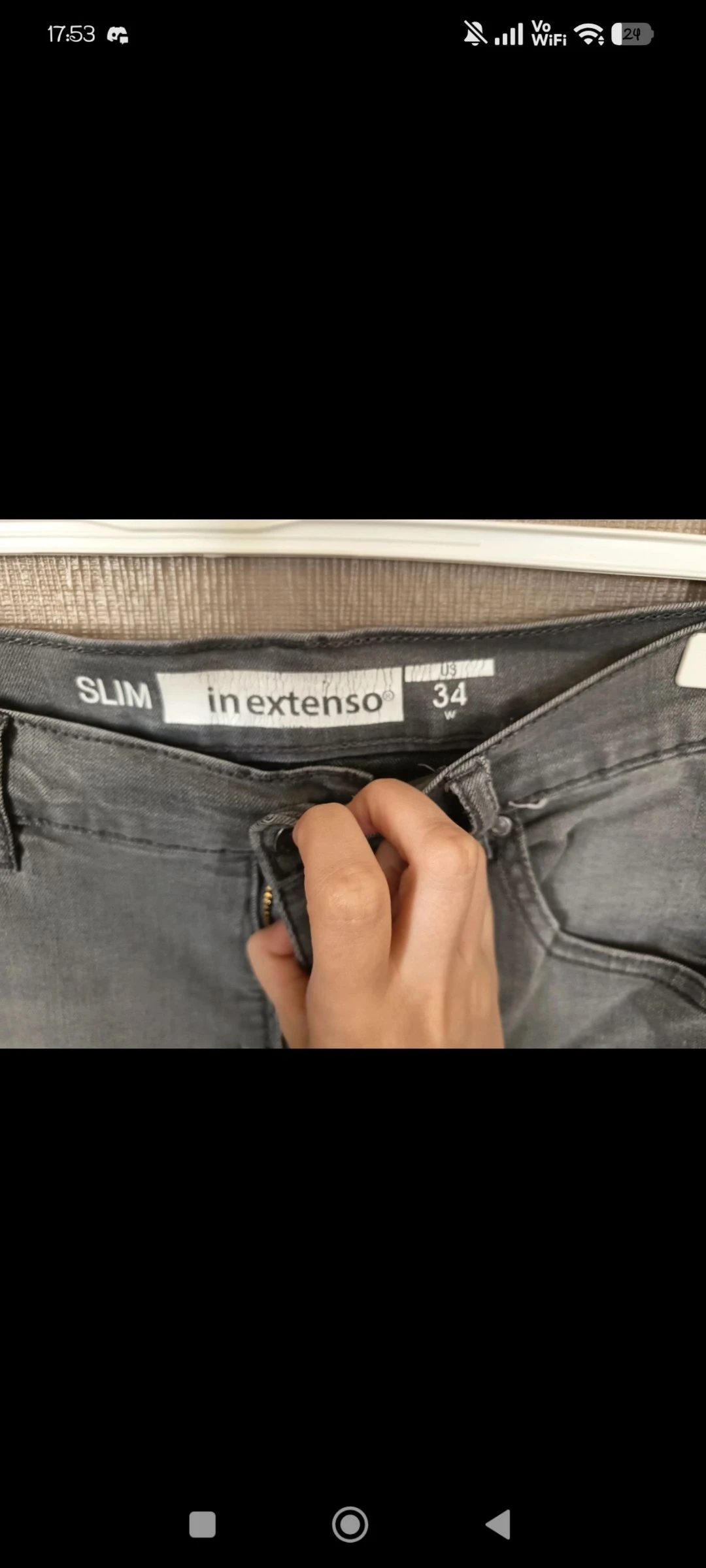 Calça Slim Cinza In Extenso - Tamanho 44 FR / 34 US – photo 3